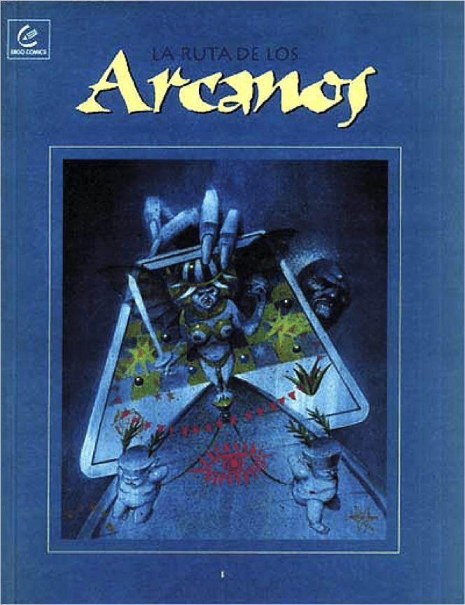 "La ruta de los arcanos" (publicado por Ergo Comics es un ejemplo de las publicaciones independientes de la época.