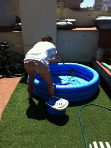 It is important to keep your kiddie pool clean.